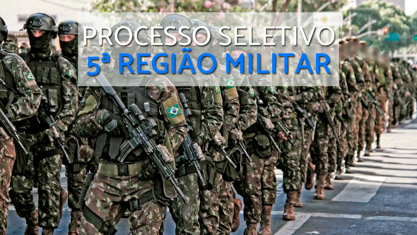 Está aberto o Processo Seletivo Sargento Temporário da 12ª Região Militar –  CRA-RO