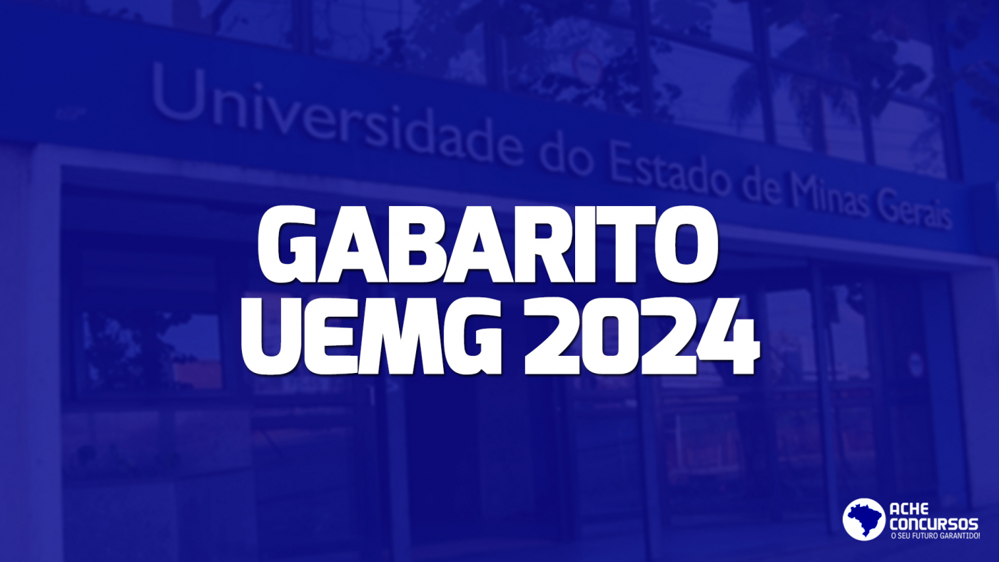 Gabarito Vestibular UEMG 2024 é publicado; Veja como consultar