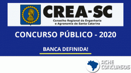 Concurso CREA-SC: banca organizadora é definida!