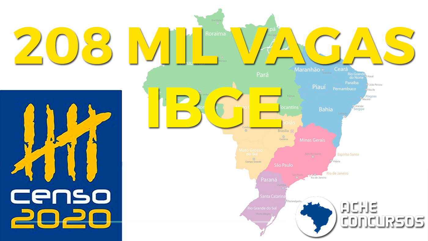 Editais Ibge 2020 São Divulgados E Inscrição Para 208 Mil Vagas Já Está Aberta 9572