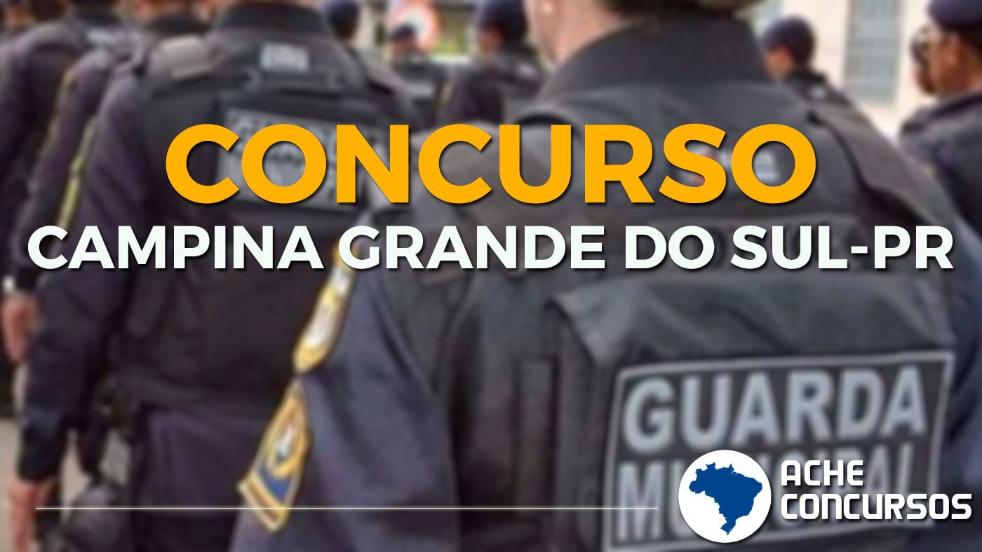 Concurso Prefeitura De Campina Grande Do Sul Pr Guarda Municipal