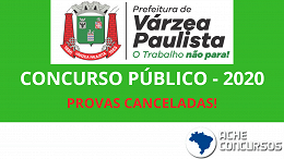 Concurso de Várzea Paulista-SP tem provas suspensas