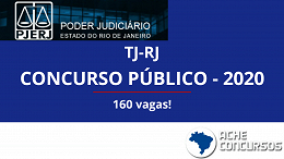 Concurso TJRJ reabrirá inscrições para 160 vagas