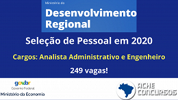 Ministério da Economia autoriza 249 vagas para Analista Administrativo e Engenheiros em 2020