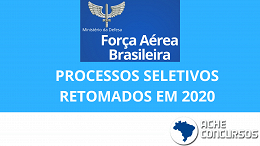 Seleções na Aeronáutica (FAB) para o SMV em 2020 serão retomadas, diz Ministério da Defesa