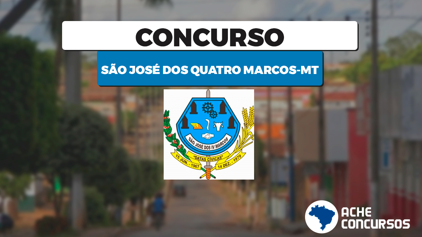 Concurso Prefeitura de São José dos Quatro Marcos-MT 2021