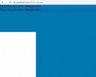 Problemas no site da Caixa Econômica nesta segunda, 9