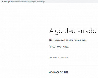 Site da Caixa inacessível em 9 de maio