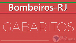 Gabaritos das provas dos Bombeiros-RJ sai pela FUNRIO na quarta-feira, 13