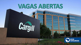 Empregos na Cargill em abril tem 59 vagas abertas pelo Brasil