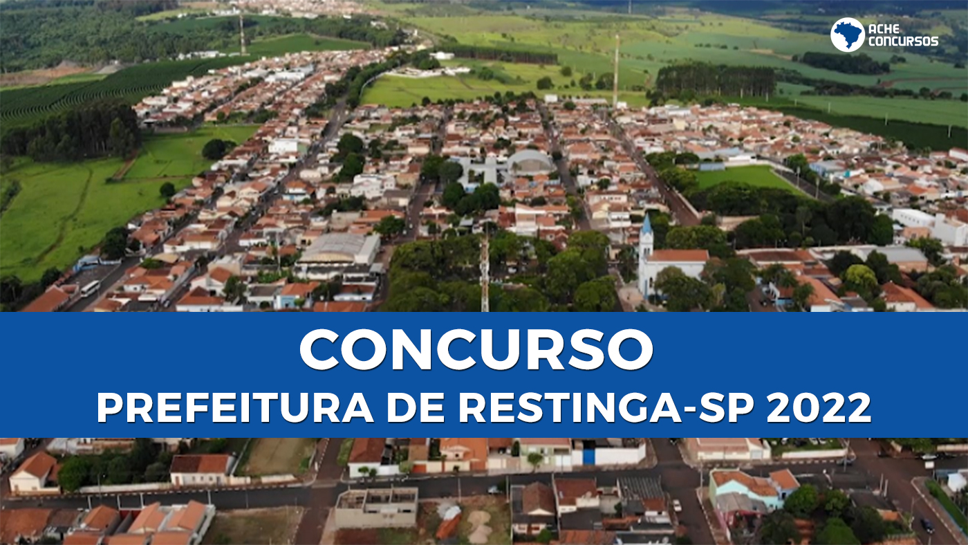 Concurso Prefeitura de Restinga SP 2022 Edital e Inscrição