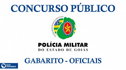 Instituto AOCP divulga gabarito do concurso PMGO 2022 para Oficiais nesta segunda, 18