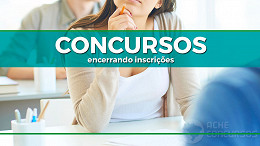 9 concursos encerram inscrições para vagas de até R$ 13.537 nesta segunda-feira, 8