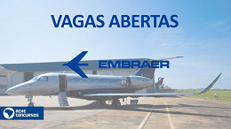 Embraer abre mais de 70 vagas em agosto de 2022; veja como se inscrever