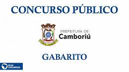 Gabarito do concurso da Prefeitura Camboriú-SC 2022 saiu pela FURB nesta segunda, 5