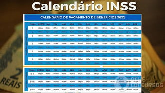 Calendário de pagamento do INSS para 2022 - Fonte: INSS