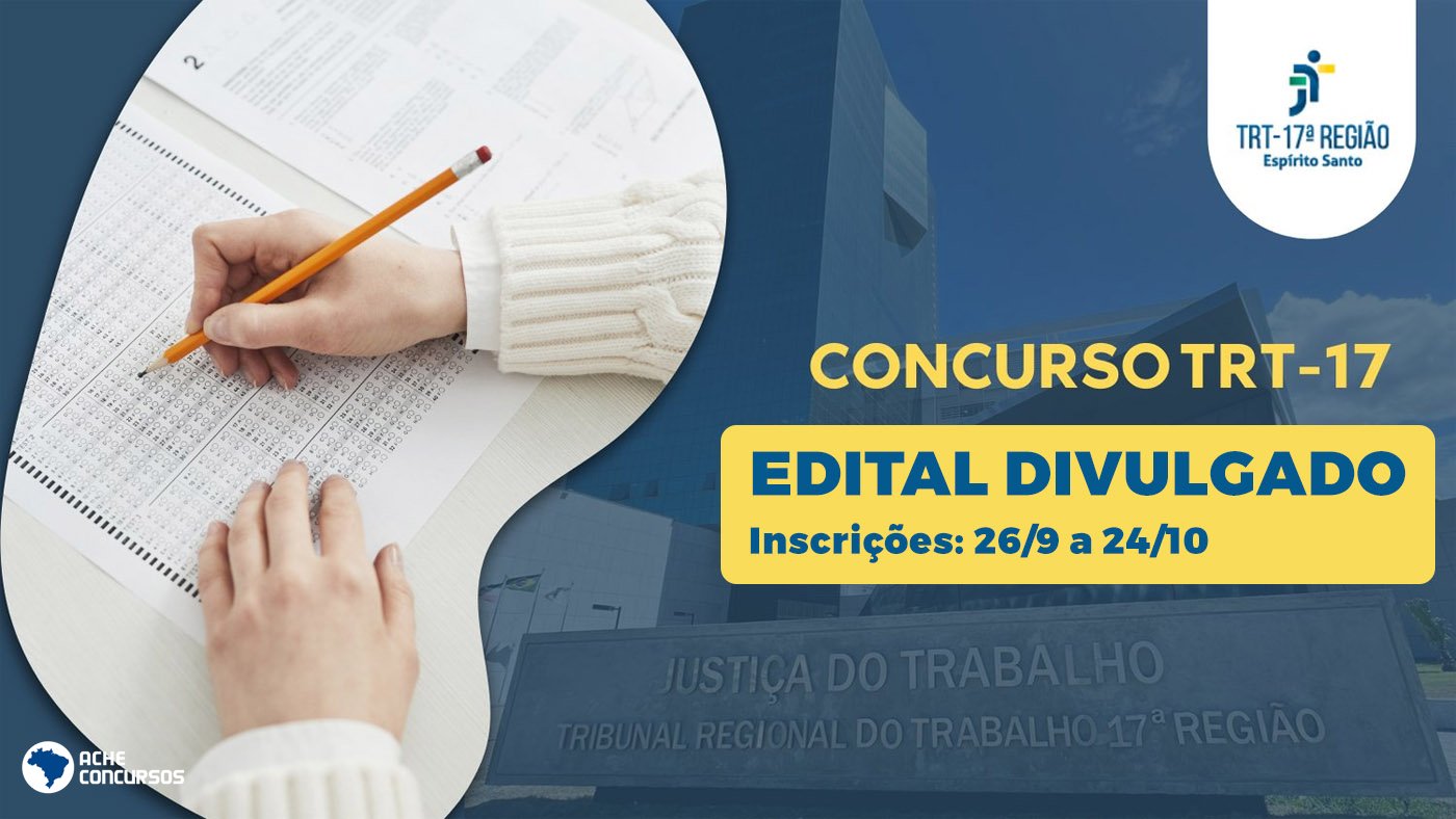 Concurso Trt Es 2022 Edital E Inscrição 1367