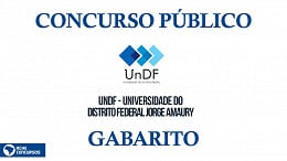 Gabarito concurso UnDF 2022 saiu pelo IADES