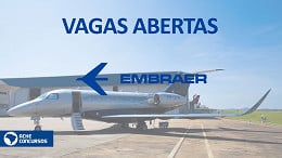 Embraer abre mais de 95 vagas em novembro; veja como se inscrever