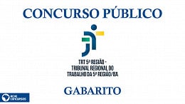 Gabarito oficial do TRT-BA 2022 saiu pela FCC na segunda, 5