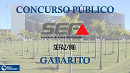 Gabarito SEFAZ-MG sai pela FGV na terça-feira de 10 de janeiro