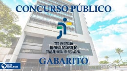 Concurso TRT-AL 2022: gabarito saiu pelo Instituto AOCP segunda, 12