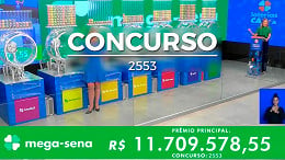 Mega-Sena 2553 acumula; veja dezenas sorteadas e cidade dos demais ganhadores