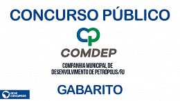 Concurso COMDEP Petrópolis-RJ 2023 tem gabarito divulgado