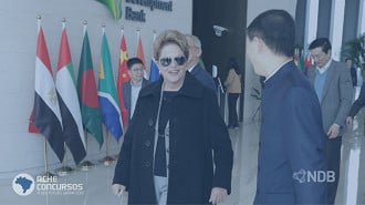 Registro do primeiro dia de Dilma Rousseff no cargo de presidenta do Banco do Brics. Créditos: Divulgação/NDB