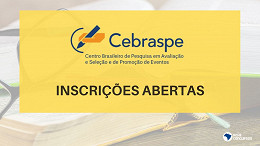 Concursos Cebraspe: 6 editais têm 1.209 vagas abertas neste mês