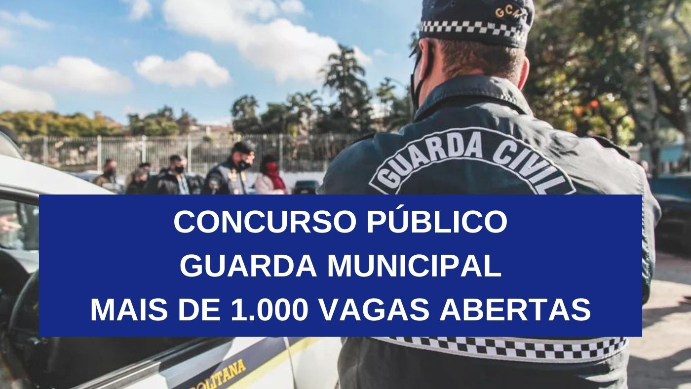 Concursos para Guarda Municipal veja 4 editais com inscrições abertas