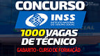 Concurso INSS: Cebraspe divulga gabarito das provas do curso de formação nesta quarta, 12