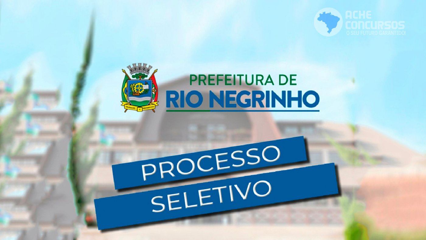 Prefeitura de Rio Negrinho SC abre cadastro de reserva na saúde