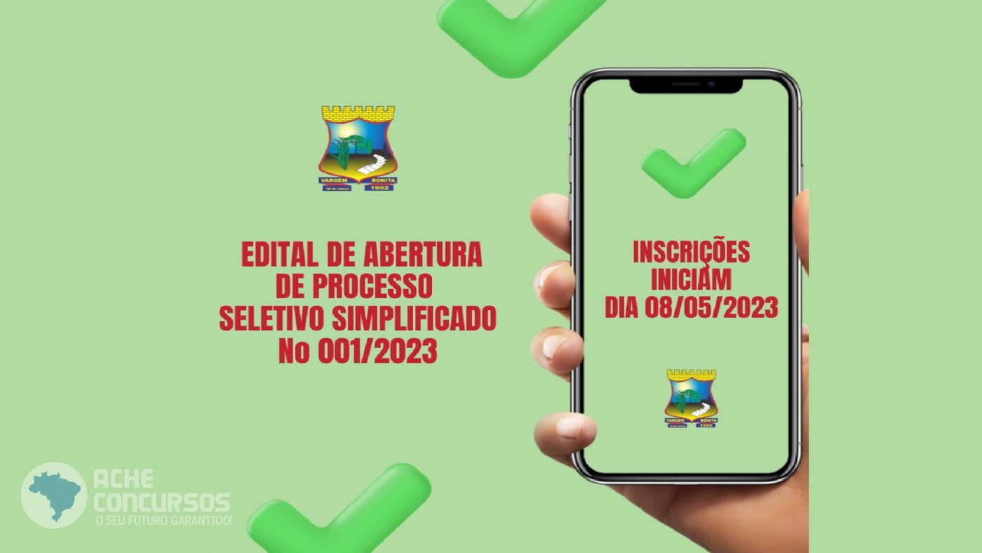 Prefeitura De Vargem Bonita SC Abre Processo Seletivo