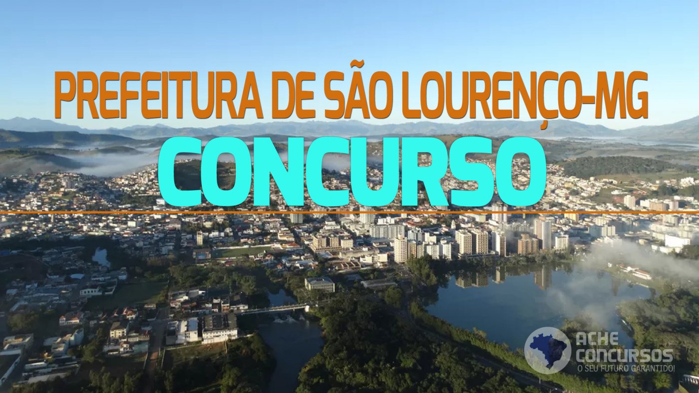 Concurso Prefeitura de São Lourenço MG 2023