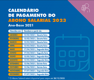 Tabela do Pis/Pasep em 2023