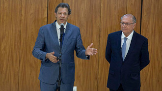 O ministro Fernando Haddad e o vice-presidente Geraldo Alckmin. Créditos: Joédson Alves/Agência Brasil