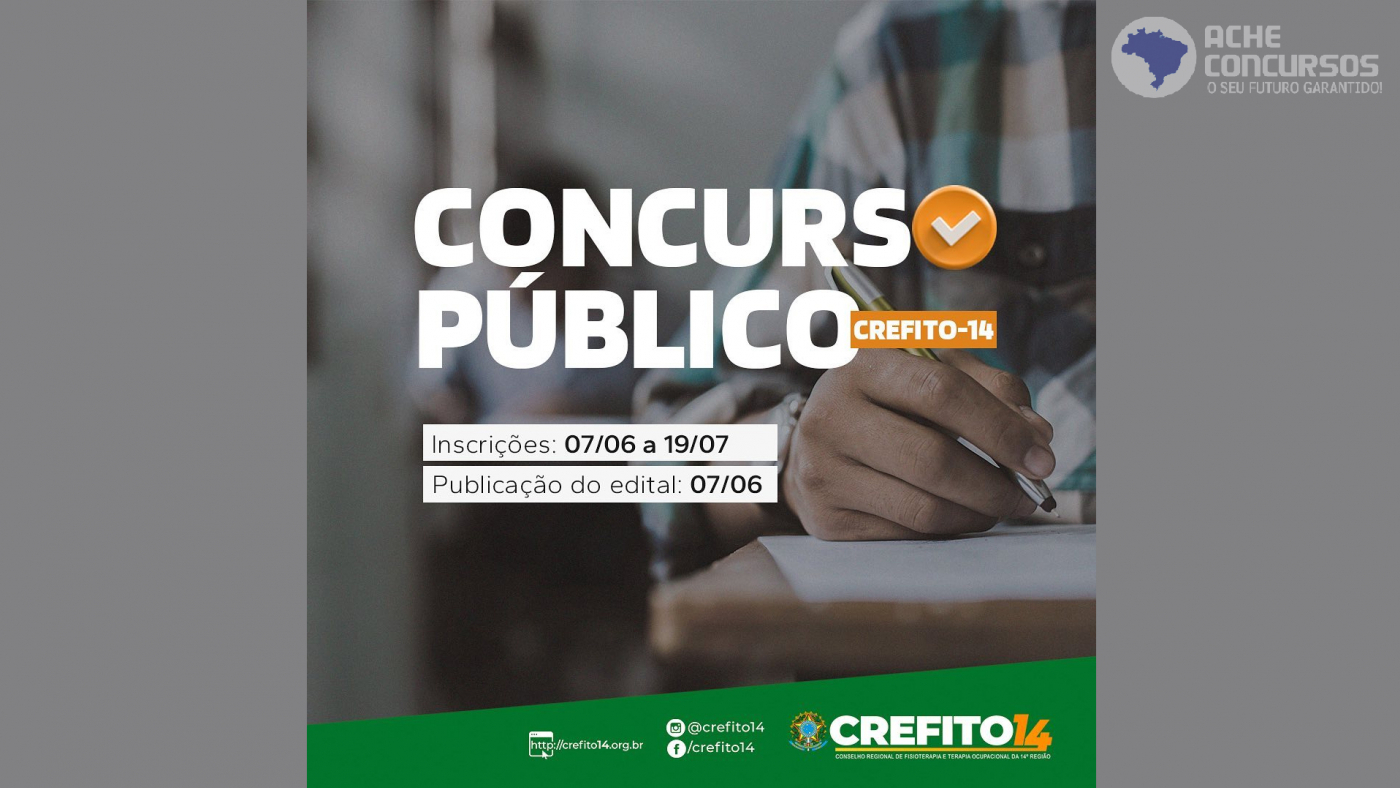 Concurso Crefito Pi Abre Vagas Nesta Quarta Feira