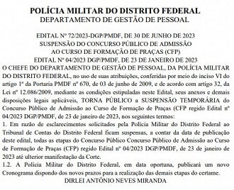 Créditos: Divulgação/Diário Oficial do DF