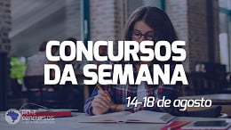 Concursos abertos: 62 órgãos abrem 2.799 vagas na semana de 14 de agosto