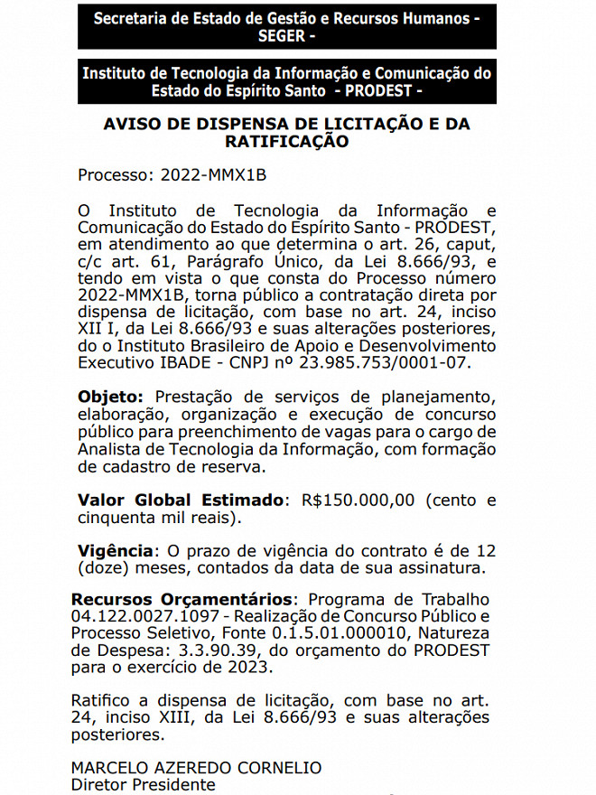 Concurso Prodest 2023: Banca é Definida E Edital Já Pode Sair