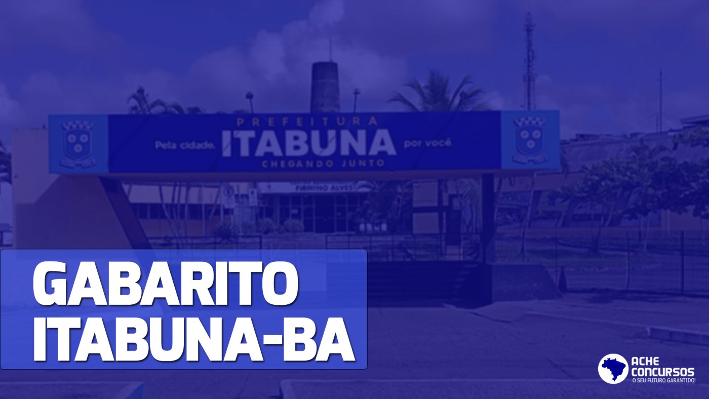 Gabarito De Itabuna Ba Sai Pela Objetiva Veja Respostas