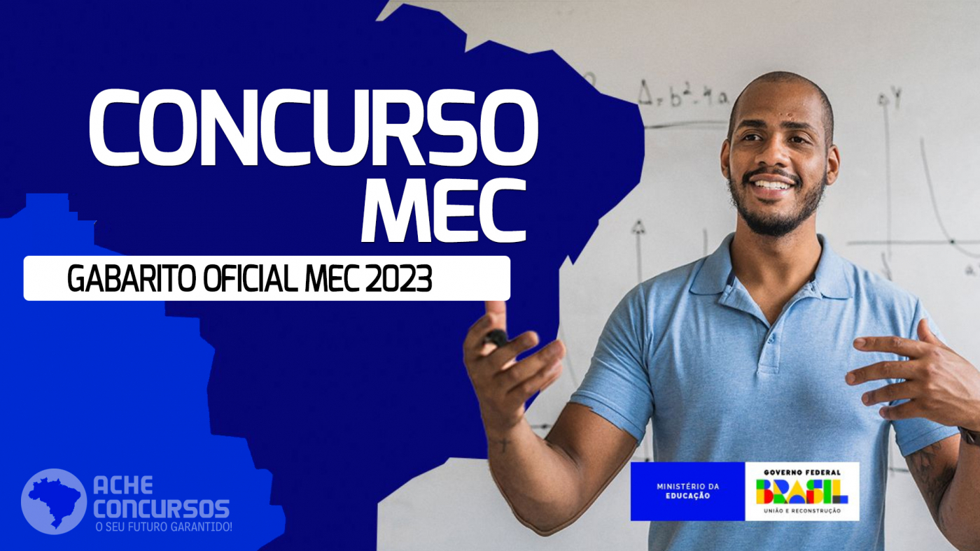 Gabarito oficial MEC 2023: Cebraspe divulga consulta individual