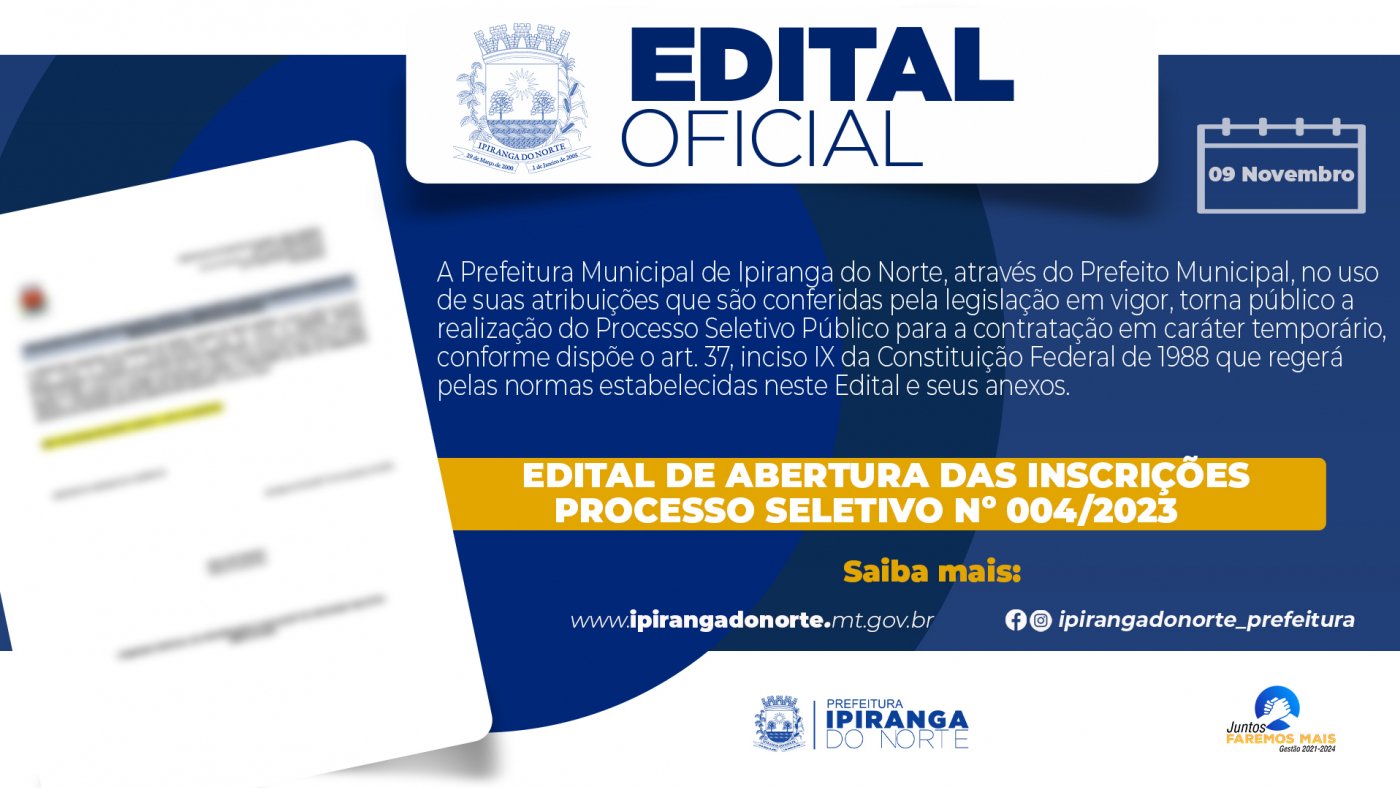 Prefeitura De Ipiranga Do Norte Mt Realiza Sele O Simplificada