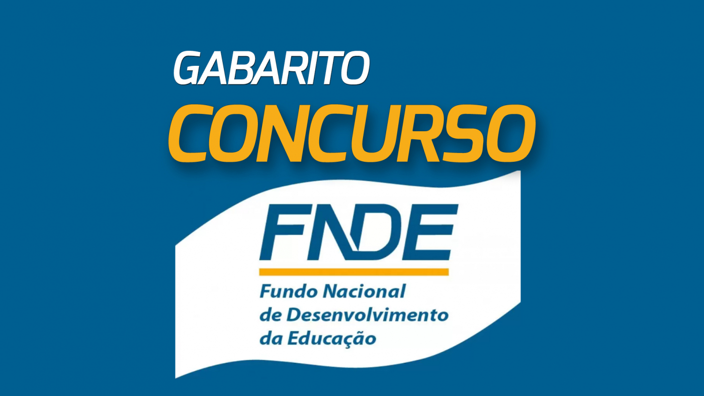 Gabarito Oficial Fnde Sai Pelo Cebraspe Veja Respostas