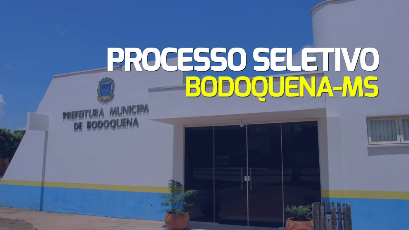 Prefeitura de Bodoquena MS lança edital para 61 vagas