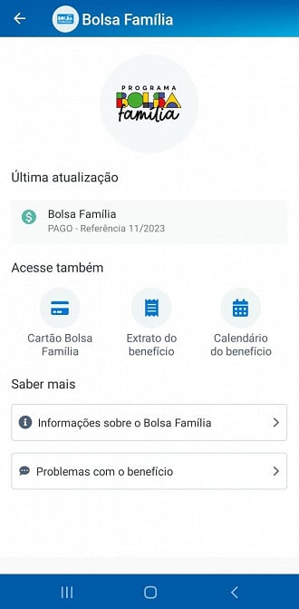 App Caixa Tem atualiza consulta do Bolsa Família