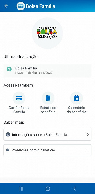 App Caixa Tem atualiza consulta do Bolsa Família