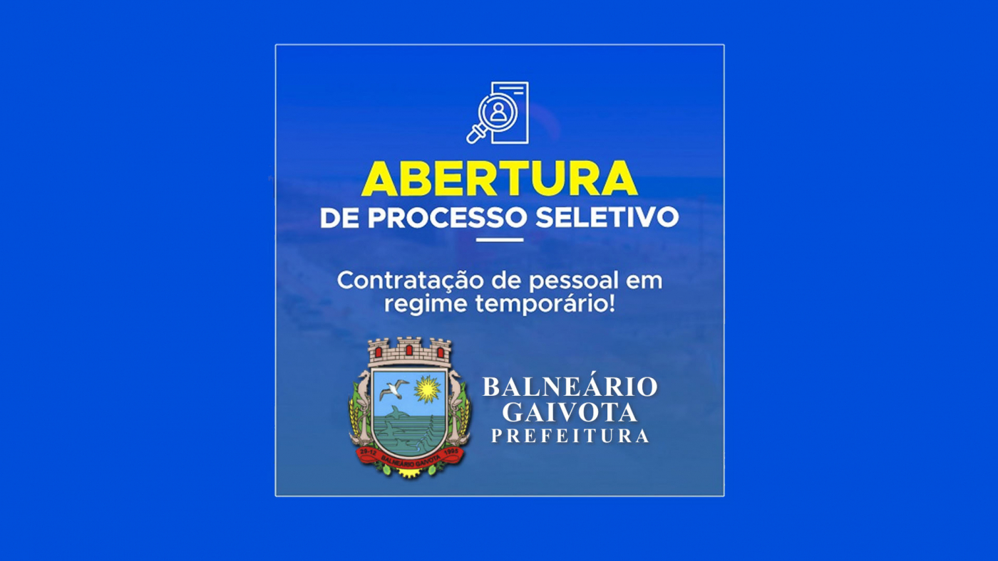 Prefeitura De Balneário Gaivota Sc Realiza Nova Seleção Para Cadastro Reserva 5117