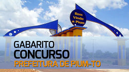 Gabarito do concurso de Pium-TO 2023 é divulgado